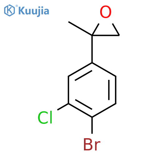 2-(4-bromo-3-chlorophenyl)-2-methyloxirane structure