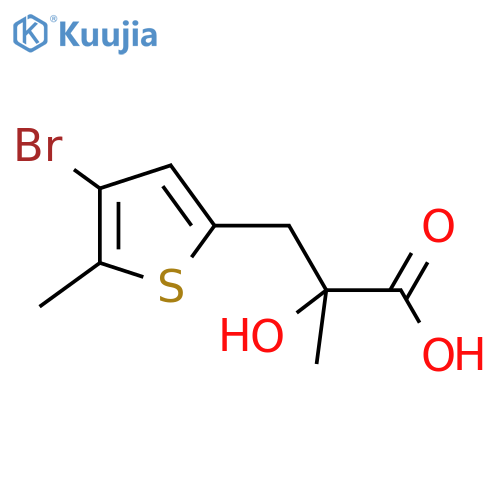 3-(4-bromo-5-methylthiophen-2-yl)-2-hydroxy-2-methylpropanoic acid structure