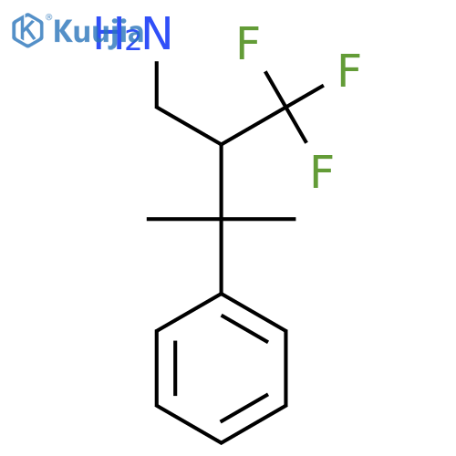 4-amino-2-methyl-3-(trifluoromethyl)butan-2-ylbenzene structure