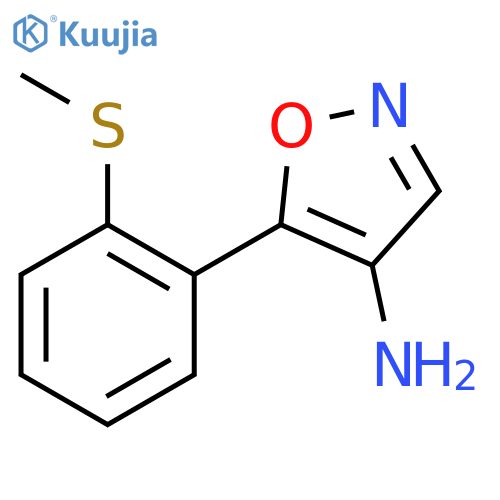 5-2-(methylsulfanyl)phenyl-1,2-oxazol-4-amine structure