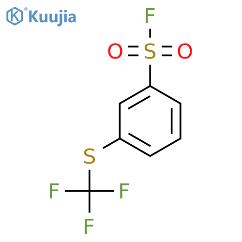 3-(trifluoromethyl)sulfanylbenzene-1-sulfonyl fluoride structure
