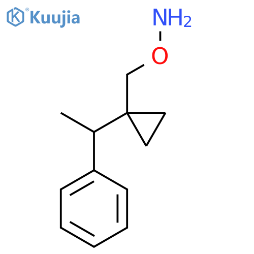 O-{1-(1-phenylethyl)cyclopropylmethyl}hydroxylamine structure