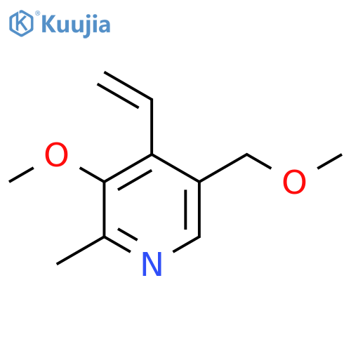 4-ethenyl-3-methoxy-5-(methoxymethyl)-2-methylpyridine structure
