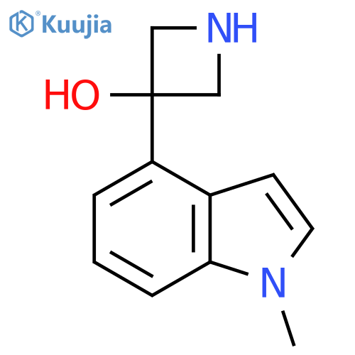 3-(1-methyl-1H-indol-4-yl)azetidin-3-ol structure