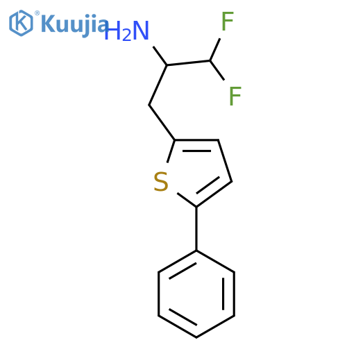 1,1-difluoro-3-(5-phenylthiophen-2-yl)propan-2-amine structure