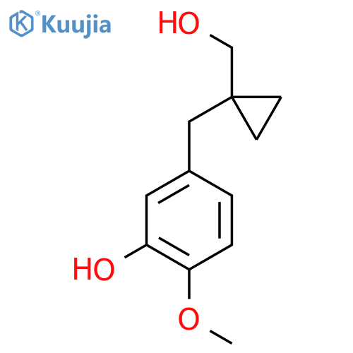 5-{1-(hydroxymethyl)cyclopropylmethyl}-2-methoxyphenol structure