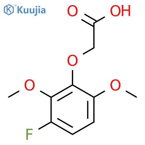 2-(3-fluoro-2,6-dimethoxyphenoxy)acetic acid structure