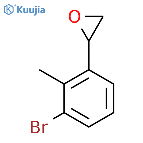 2-(3-bromo-2-methylphenyl)oxirane structure