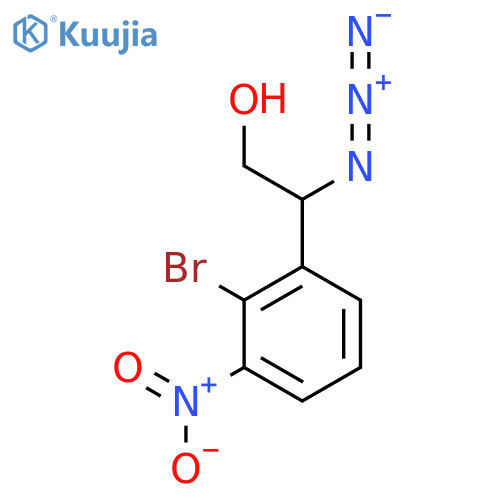 2-azido-2-(2-bromo-3-nitrophenyl)ethan-1-ol structure