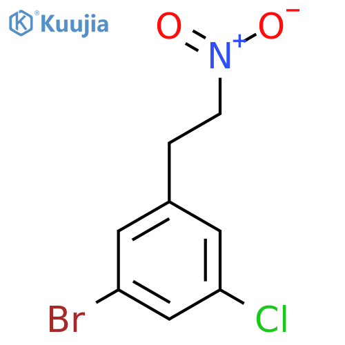 1-bromo-3-chloro-5-(2-nitroethyl)benzene structure