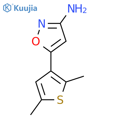 5-(2,5-dimethylthiophen-3-yl)-1,2-oxazol-3-amine structure