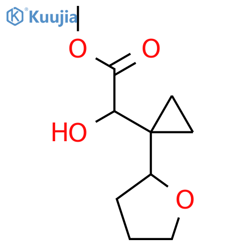 methyl 2-hydroxy-2-1-(oxolan-2-yl)cyclopropylacetate structure