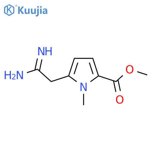 methyl 5-(carbamimidoylmethyl)-1-methyl-1H-pyrrole-2-carboxylate structure