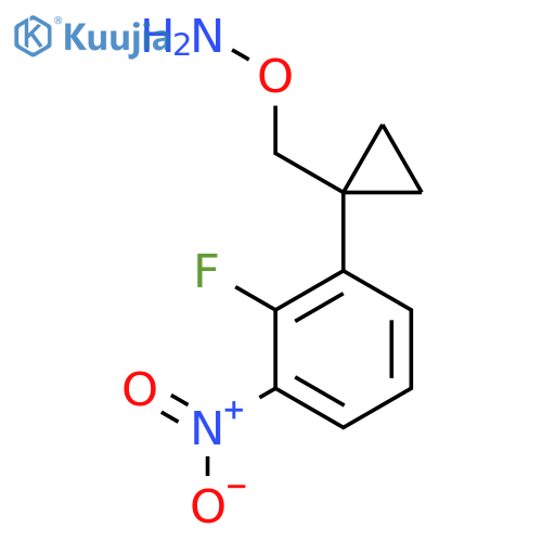 O-{1-(2-fluoro-3-nitrophenyl)cyclopropylmethyl}hydroxylamine structure