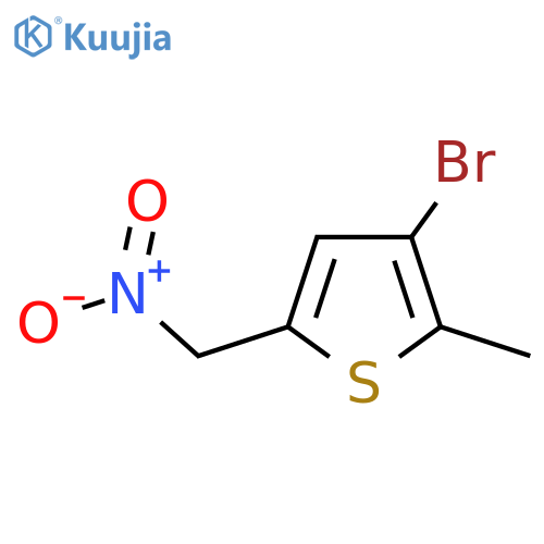 3-bromo-2-methyl-5-(nitromethyl)thiophene structure