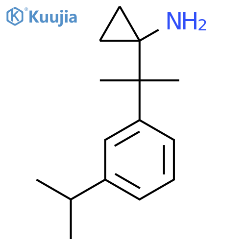 1-{2-3-(propan-2-yl)phenylpropan-2-yl}cyclopropan-1-amine structure