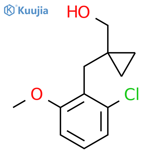 {1-(2-chloro-6-methoxyphenyl)methylcyclopropyl}methanol structure