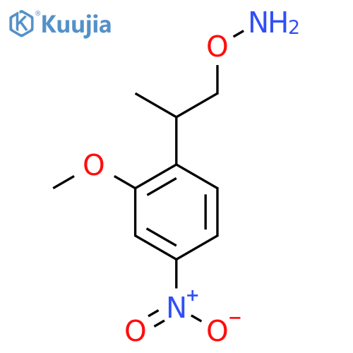 O-2-(2-methoxy-4-nitrophenyl)propylhydroxylamine structure
