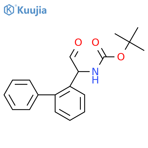 tert-butyl N-2-oxo-1-(2-phenylphenyl)ethylcarbamate structure