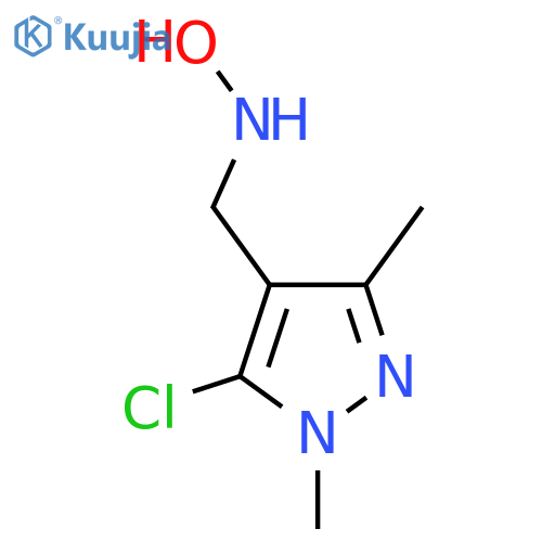 N-(5-chloro-1,3-dimethyl-1H-pyrazol-4-yl)methylhydroxylamine structure