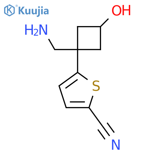 5-1-(aminomethyl)-3-hydroxycyclobutylthiophene-2-carbonitrile structure