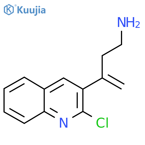 3-(2-chloroquinolin-3-yl)but-3-en-1-amine structure