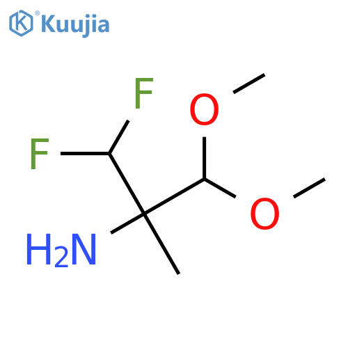 1,1-difluoro-3,3-dimethoxy-2-methylpropan-2-amine structure