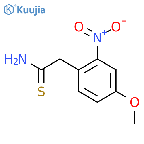 2-(4-methoxy-2-nitrophenyl)ethanethioamide structure