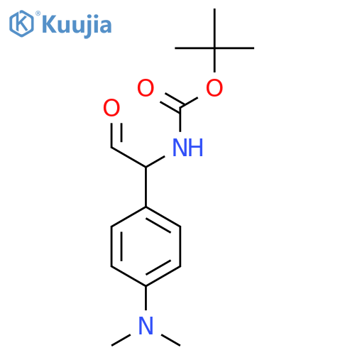 tert-butyl N-{1-4-(dimethylamino)phenyl-2-oxoethyl}carbamate structure