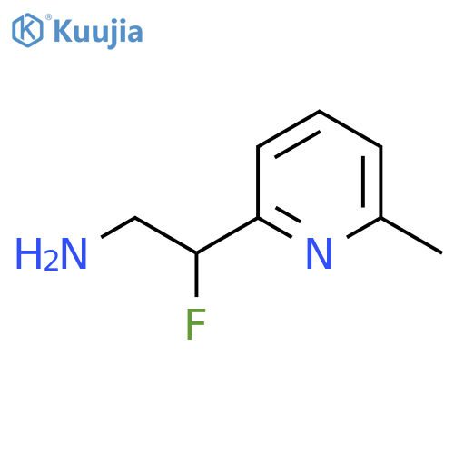 2-fluoro-2-(6-methylpyridin-2-yl)ethan-1-amine structure