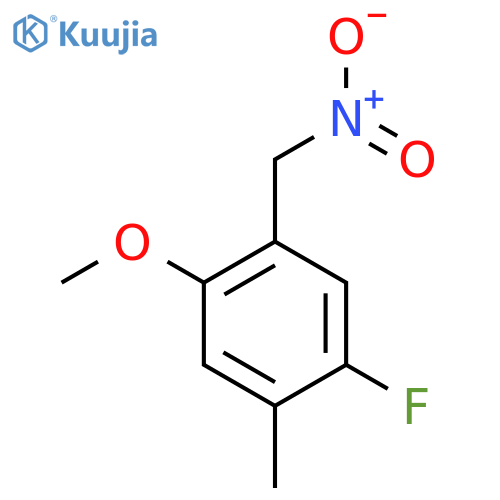 1-fluoro-4-methoxy-2-methyl-5-(nitromethyl)benzene structure