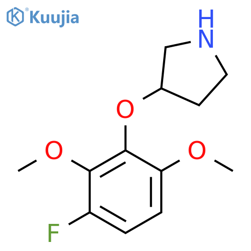 3-(3-fluoro-2,6-dimethoxyphenoxy)pyrrolidine structure