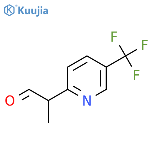 2-5-(trifluoromethyl)pyridin-2-ylpropanal structure