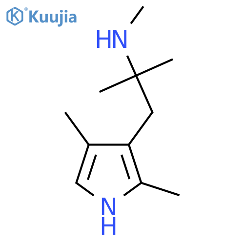 1-(2,4-dimethyl-1H-pyrrol-3-yl)-2-methylpropan-2-yl(methyl)amine structure