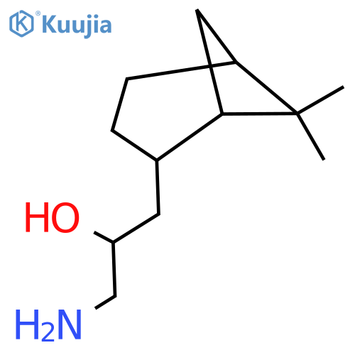 1-amino-3-{6,6-dimethylbicyclo3.1.1heptan-2-yl}propan-2-ol structure