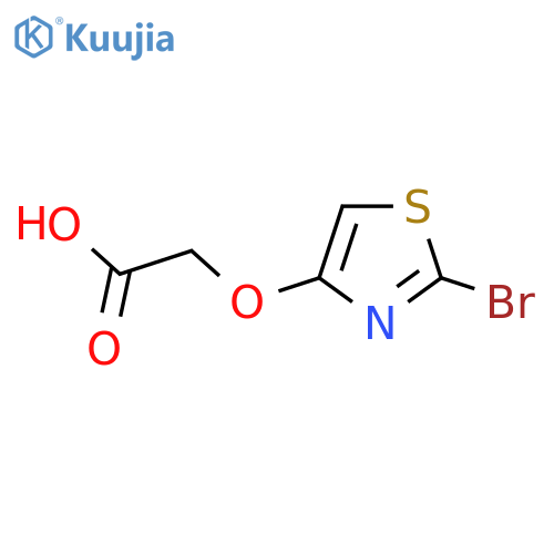 2-(2-bromo-1,3-thiazol-4-yl)oxyacetic acid structure