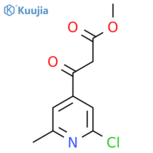 methyl 3-(2-chloro-6-methylpyridin-4-yl)-3-oxopropanoate structure
