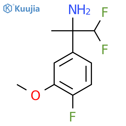 1,1-difluoro-2-(4-fluoro-3-methoxyphenyl)propan-2-amine structure