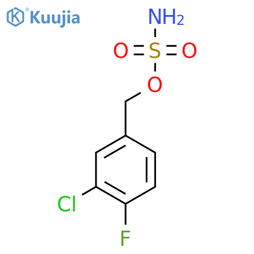 (3-chloro-4-fluorophenyl)methyl sulfamate structure