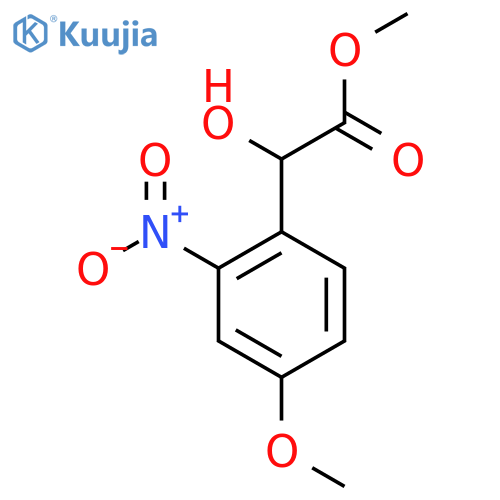 Methyl 2-hydroxy-2-(4-methoxy-2-nitrophenyl)acetate structure