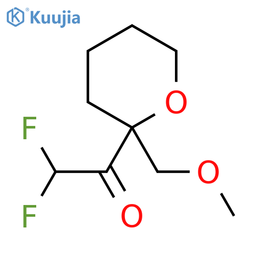 2,2-difluoro-1-2-(methoxymethyl)oxan-2-ylethan-1-one structure