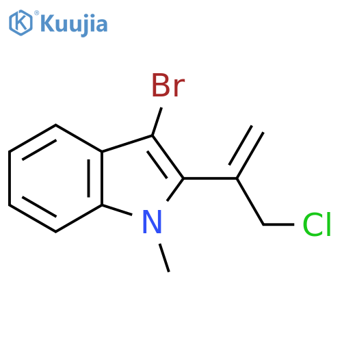 3-bromo-2-(3-chloroprop-1-en-2-yl)-1-methyl-1H-indole structure
