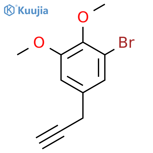 1-bromo-2,3-dimethoxy-5-(prop-2-yn-1-yl)benzene structure