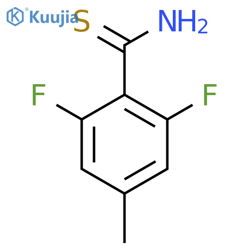 2,6-difluoro-4-methylbenzene-1-carbothioamide structure