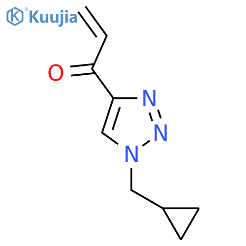 1-1-(cyclopropylmethyl)-1H-1,2,3-triazol-4-ylprop-2-en-1-one structure