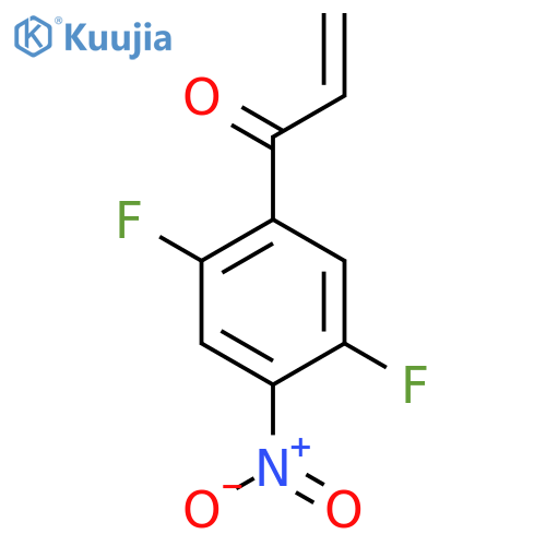 1-(2,5-difluoro-4-nitrophenyl)prop-2-en-1-one structure