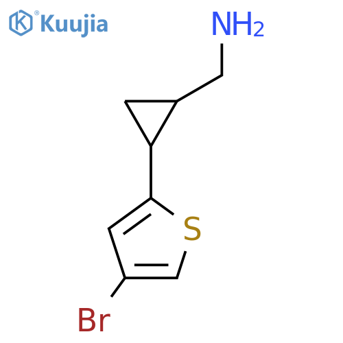 2-(4-bromothiophen-2-yl)cyclopropylmethanamine structure
