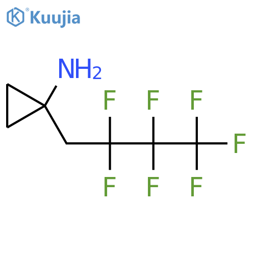 1-(2,2,3,3,4,4,4-Heptafluorobutyl)cyclopropan-1-amine structure