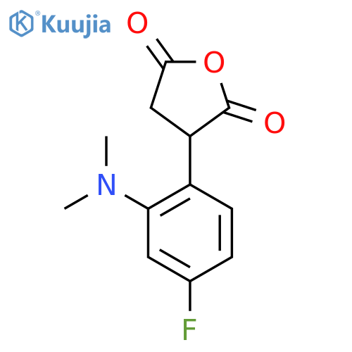 3-2-(dimethylamino)-4-fluorophenyloxolane-2,5-dione structure