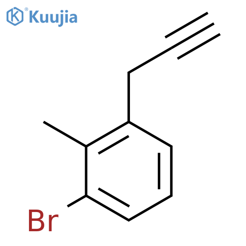 1-bromo-2-methyl-3-(prop-2-yn-1-yl)benzene structure